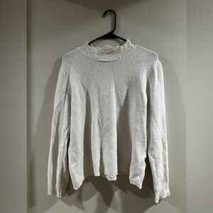 a.n.a Men's Light Gray Crewneck Sweater